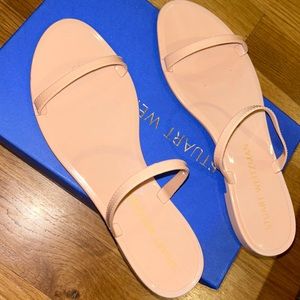 Stuart Weitzman jelly sandal in Rose